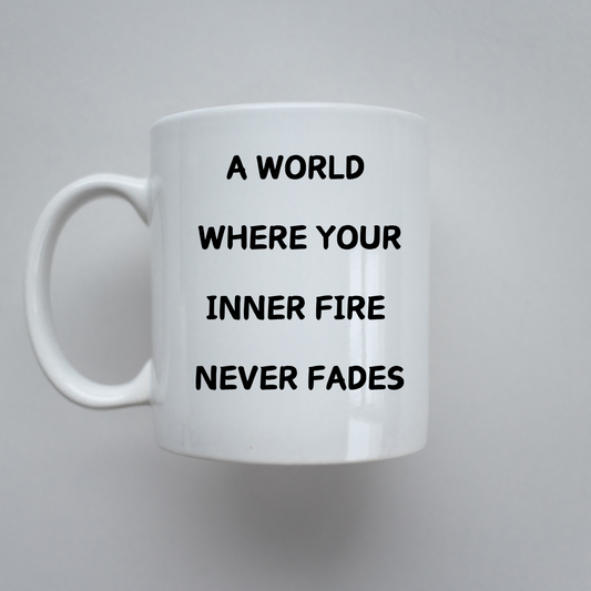 A World Where Your Inner Fire Never Fades | Mug